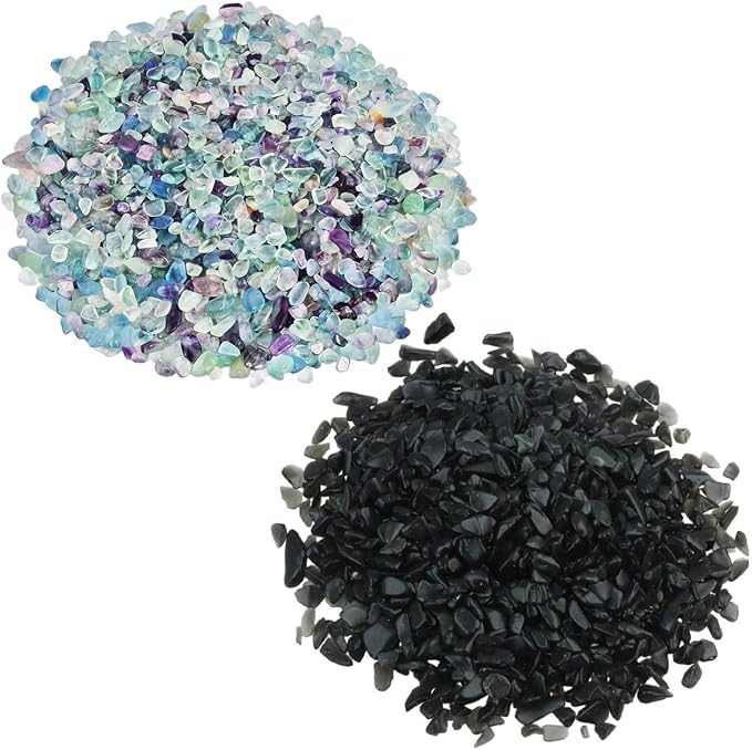 Fluorite/Black Obsidian (0.1-0.7\