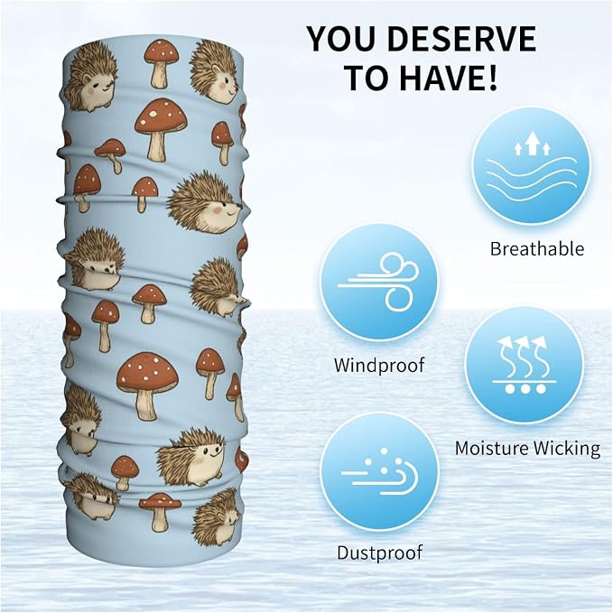 Cute Hedgehogs and Mushrooms