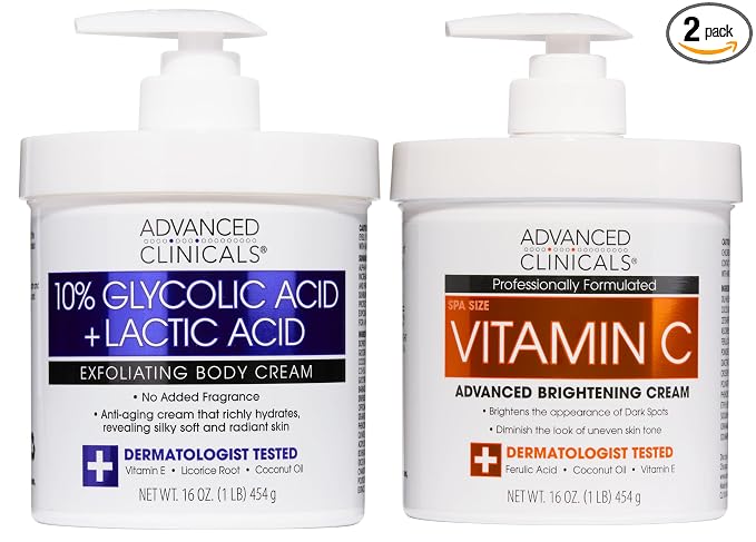 10% Glycolic Acid + Vitamin C Cream Set