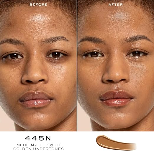 445N: For medium/deep skin with golden undertones