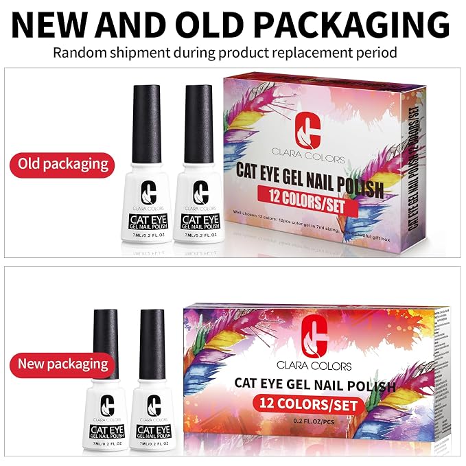 Cat Eye Gel Polish Set - 12 Colors (9D)