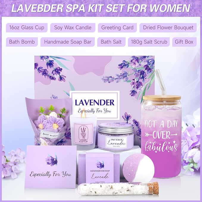 8Pcs Lavender