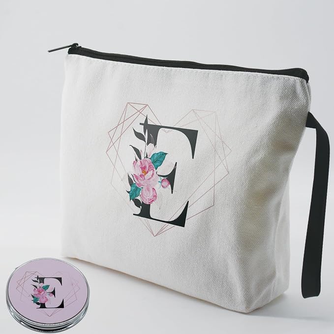 Diamond-like Ietter E Floral-white