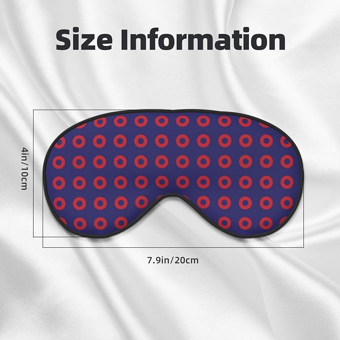 Phish Red Donut Circles on Blue