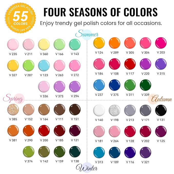 60 Pcs Four Seasons Colors for You