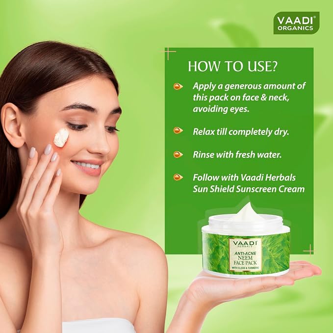 Neem Face Pack With Clove And Turmeric