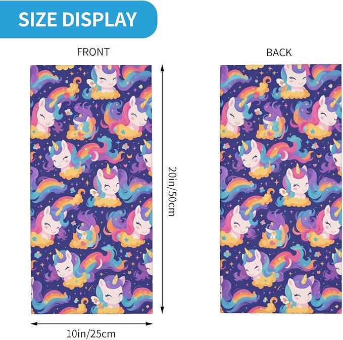 Cute Rainbow Unicorn on Cloud
