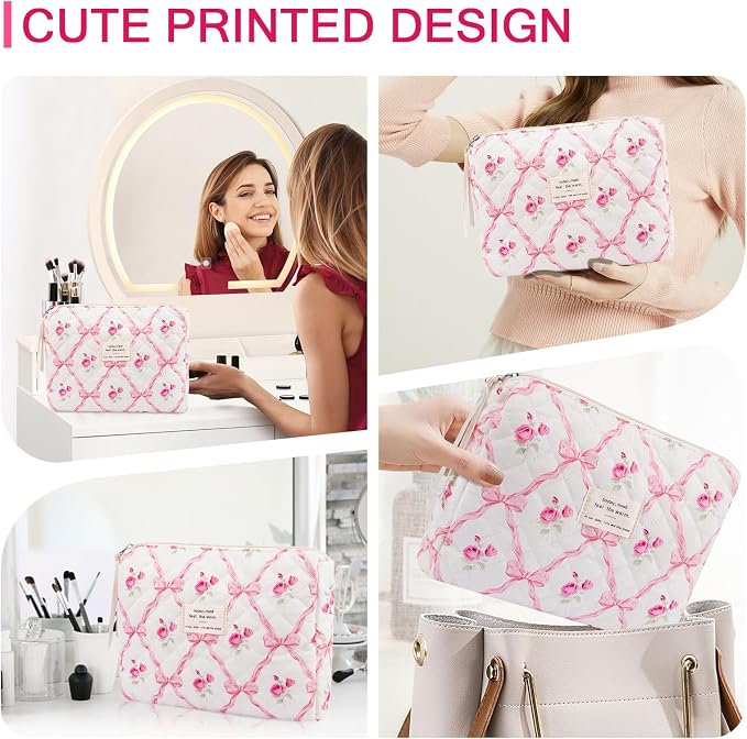 2pc Pink bow