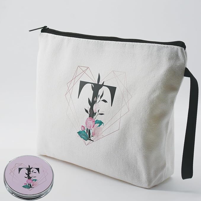 Diamond-like Ietter T Floral-white