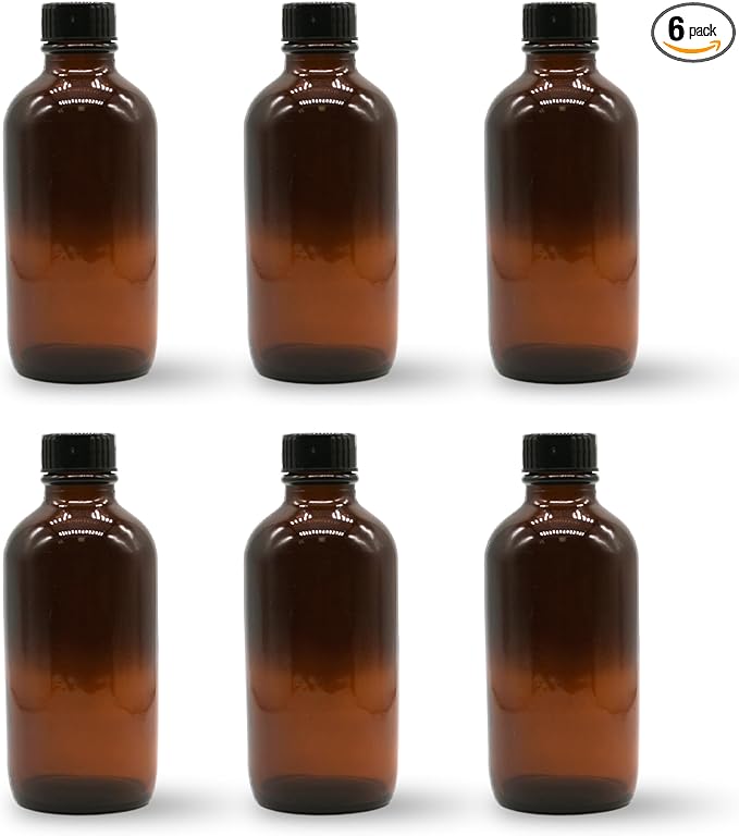 8 Ounce Amber 6 Pack