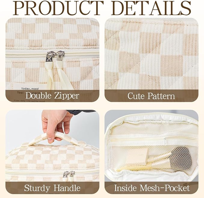 Khaki checkerboard