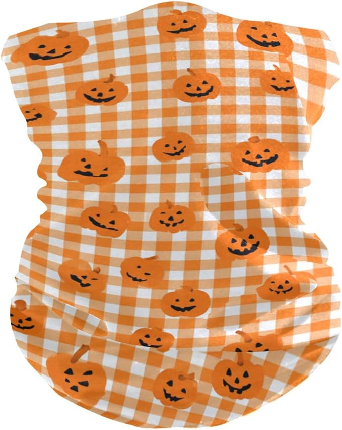 Halloween Orange Plaid Pumpkins