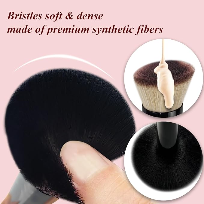 4 in 1 makeup brush-Black-2pcs
