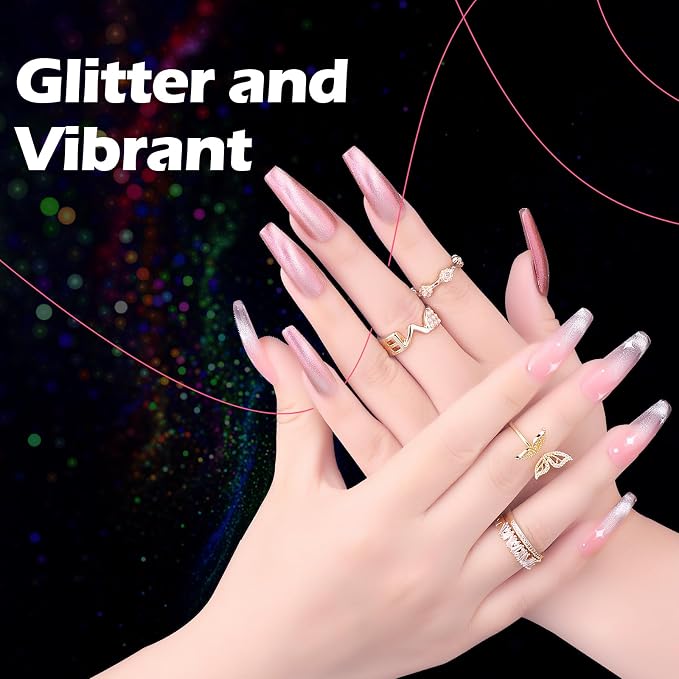 Cat Eye Gel Polish Set - 12 Colors (Romantic)