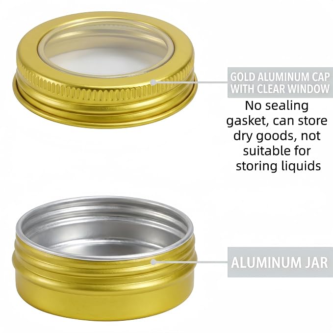 Gold Clear Lids