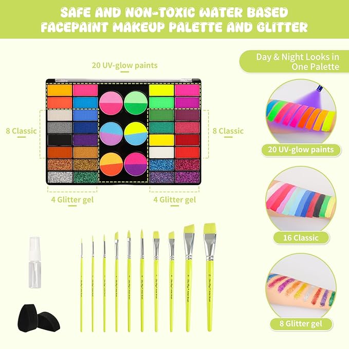 44 Colors With artist Brush Set