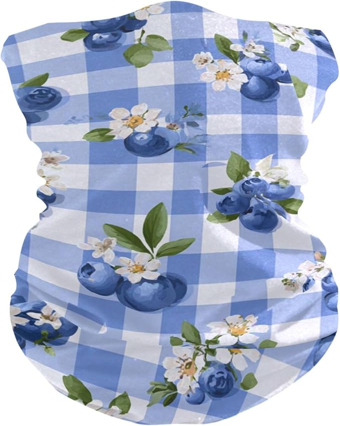 Blue and White Blueberry Plaid