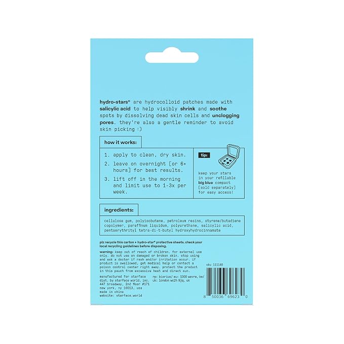 Blue Salicylic Acid Stars