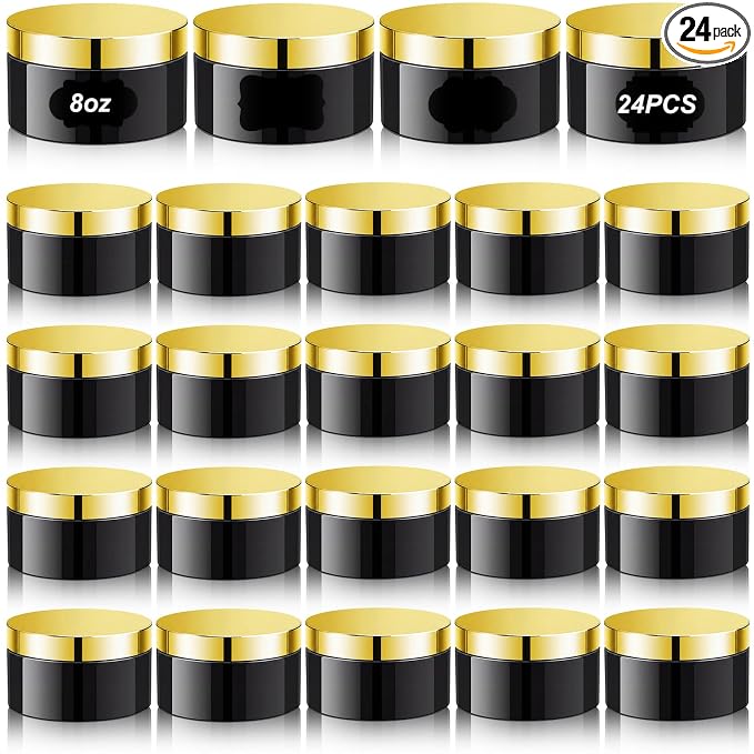 Black with Gold Lid