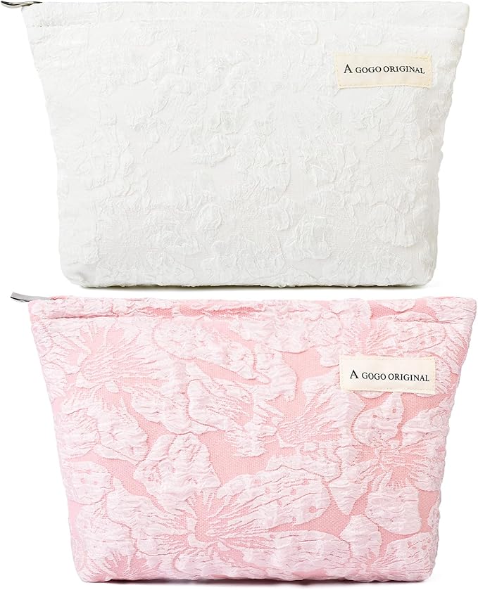 Embossed pink flower