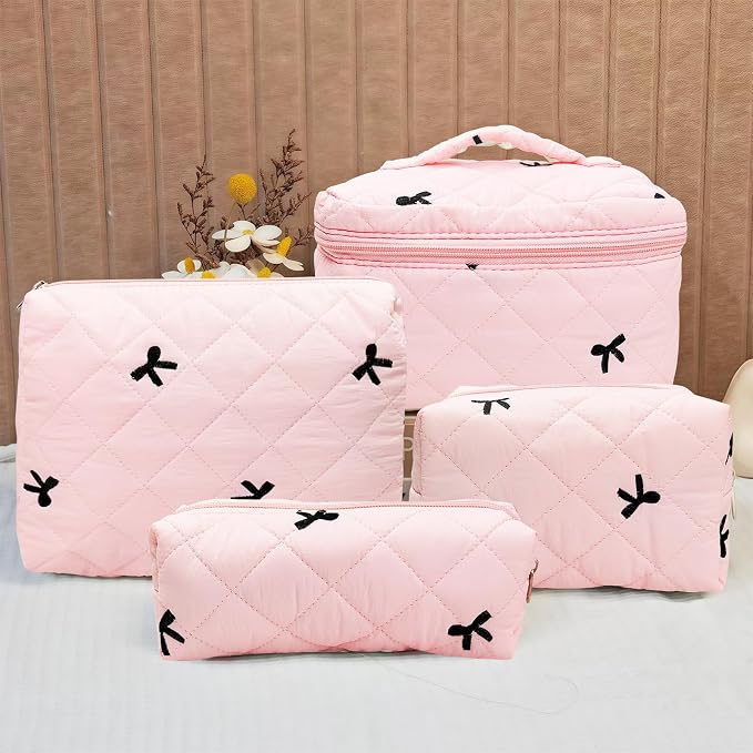 4pcs-Pinkembroideredbow