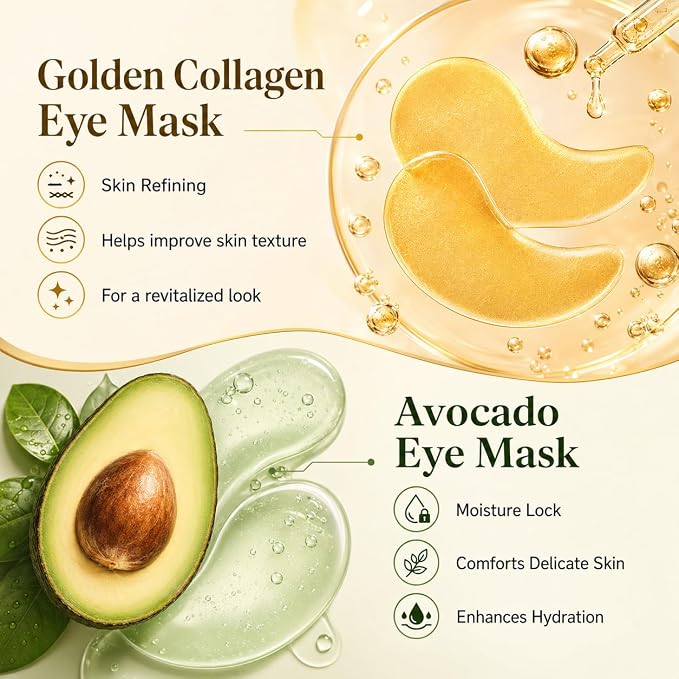 Avocado&Gold Eye Mask