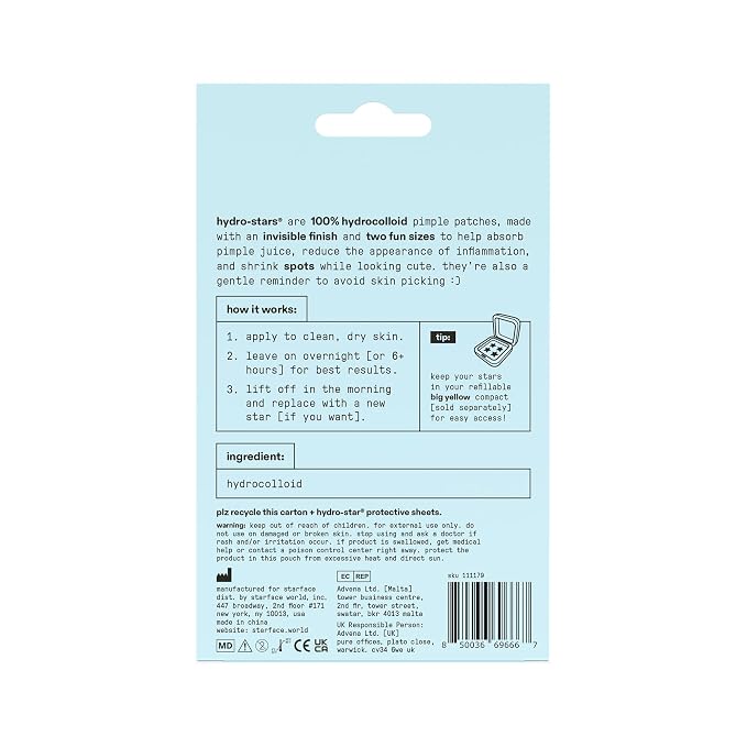 Clear Hydrocolloid Stars