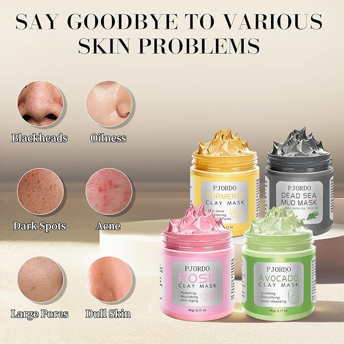 4PCS Clay Mask Set