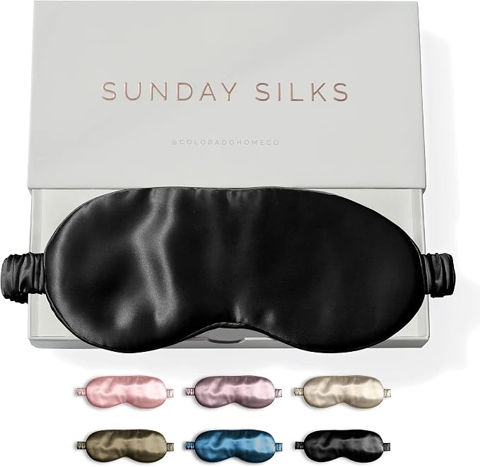 Silk Eye Mask - Midnight Black