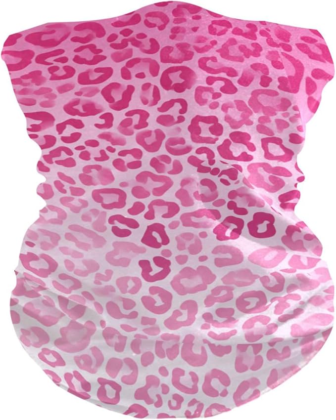 Gradient Pink Leopard Print