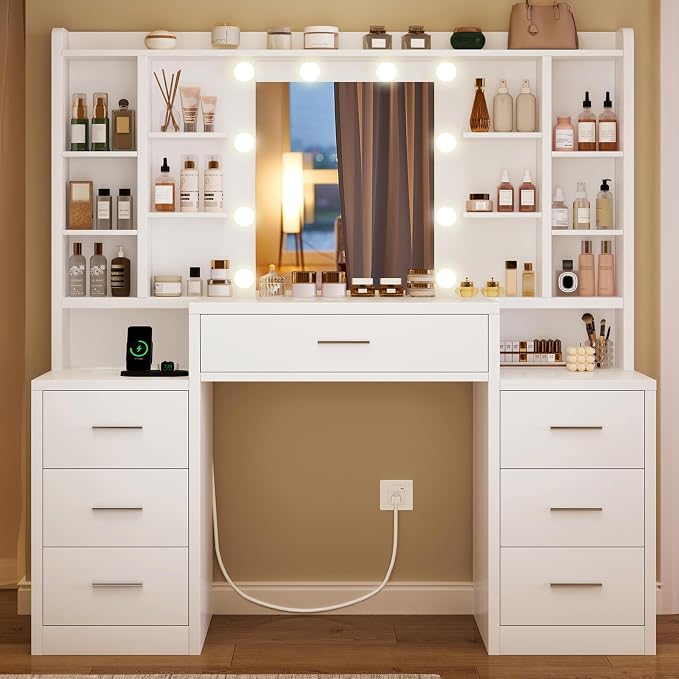 Large Vanity With 7 Drawers