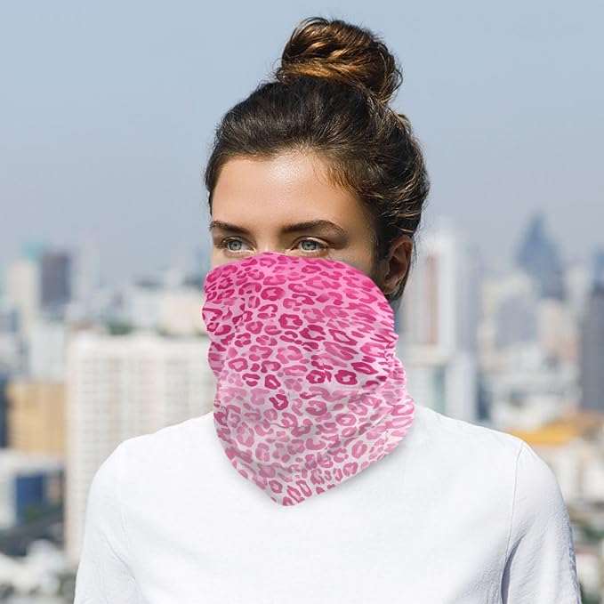 Gradient Pink Leopard Print