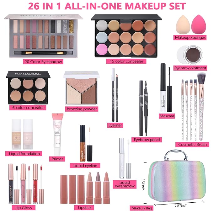 20 color makeup kit