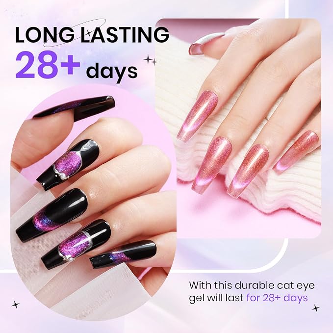 12 Colors-Chameleon Cat Eye Gel