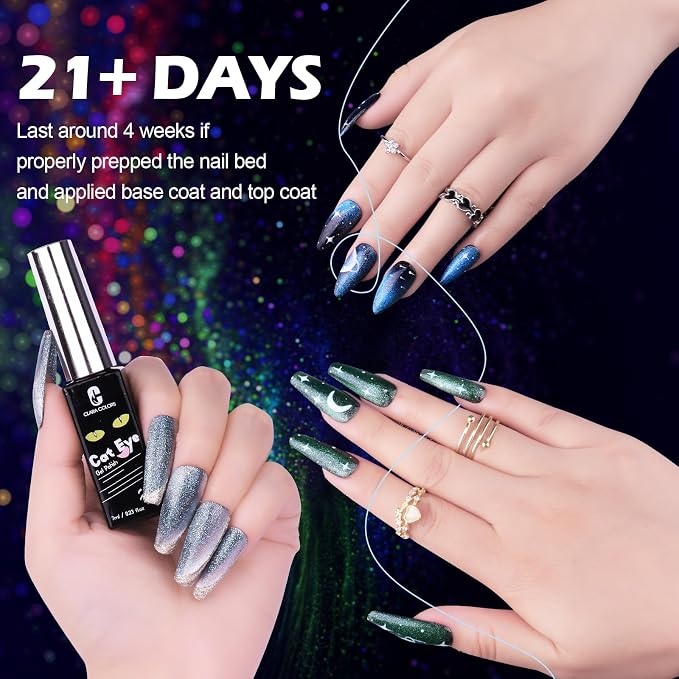 Cat Eye Gel Polish Set - 12 Colors (Romantic)