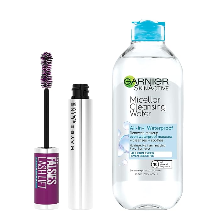 BROWNISH BLACK & GARNIER WATERPROOF MICELLAR WATER BUNDLE