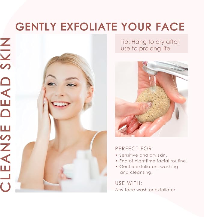 Konjac and Walnut Face Sponge