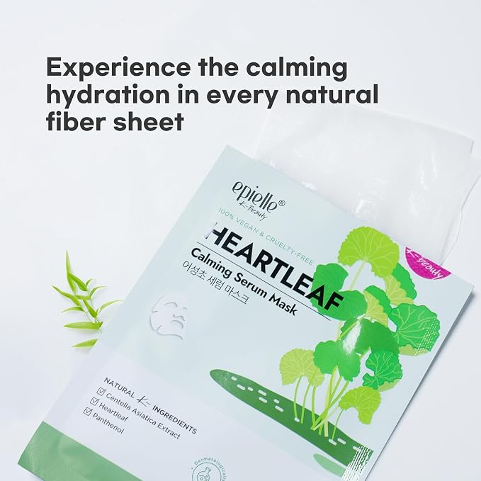 Heartleaf Calming Serum Mask -5pk