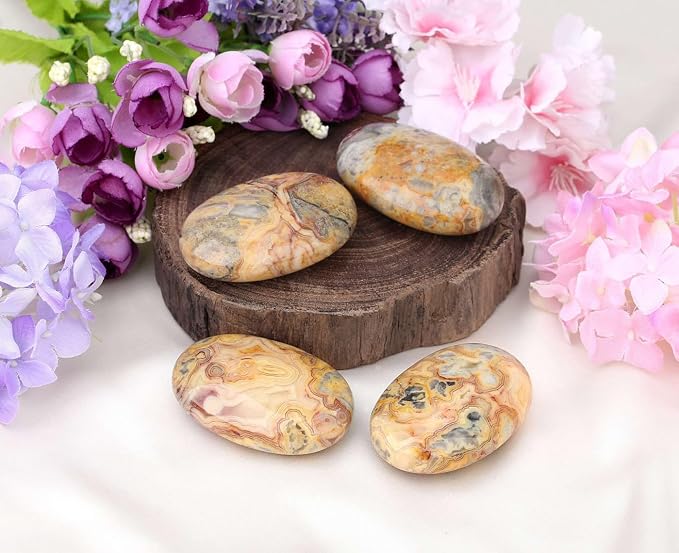 O-yellow Crazy Lace Agate