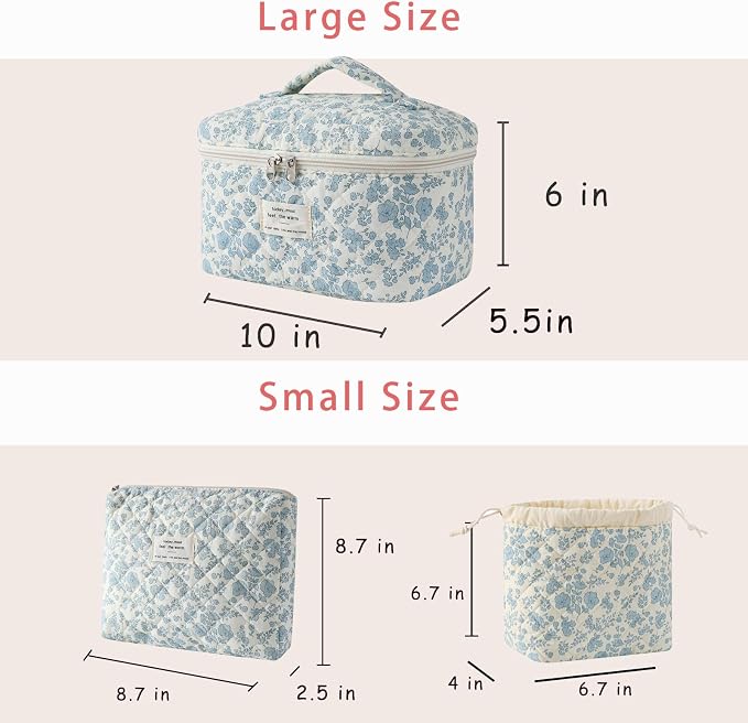 3Pcs Light Blue