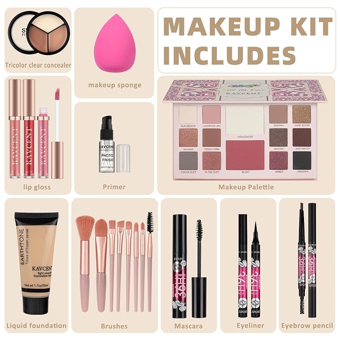 KAVCENT Makeup Set