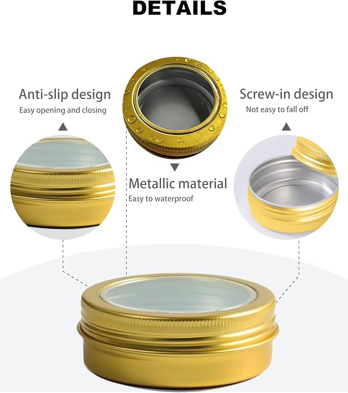 Gold Clear Lids