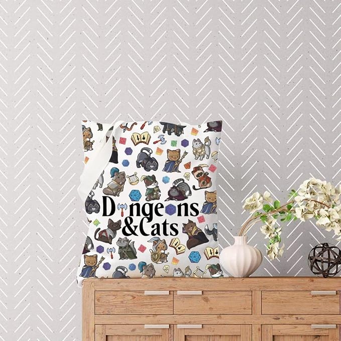 Dungeons & Cats tote