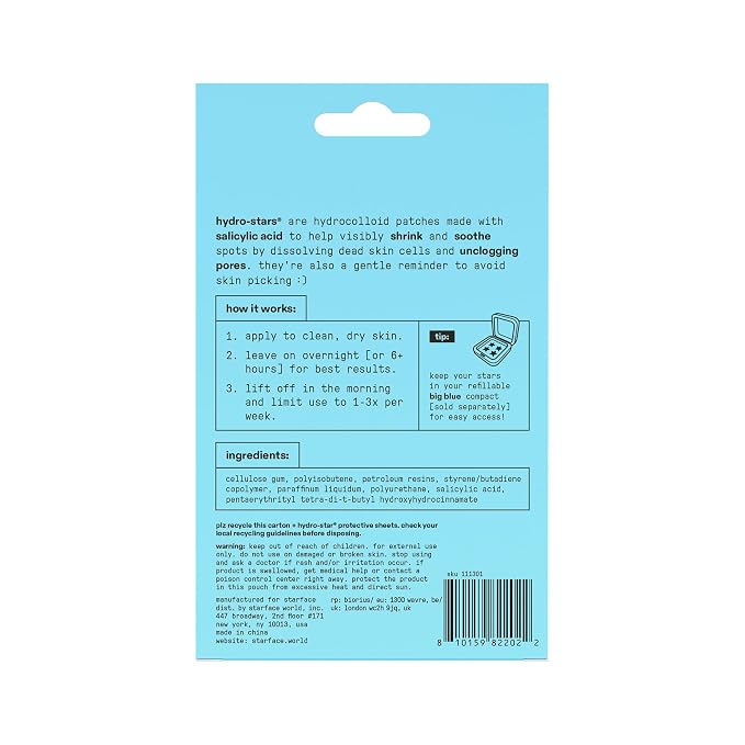 Blue Salicylic Acid Stars