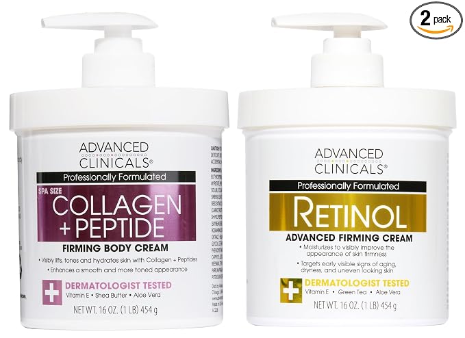 Collagen Peptides Cream + Unscented Retinol Cream Bundle