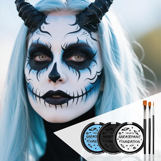 Light Blue+Black+White