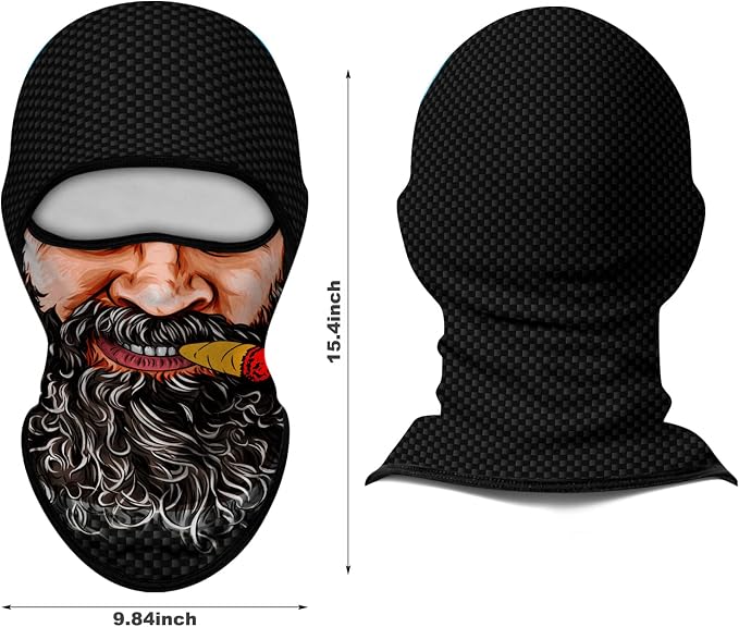 Men Long Beard With Brown Cigar
