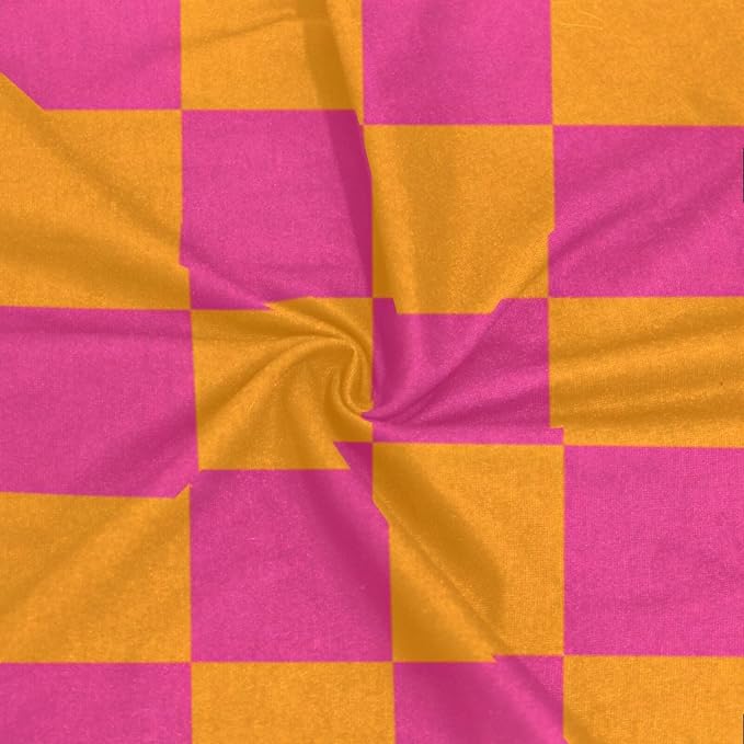 Checkered Pink Orange