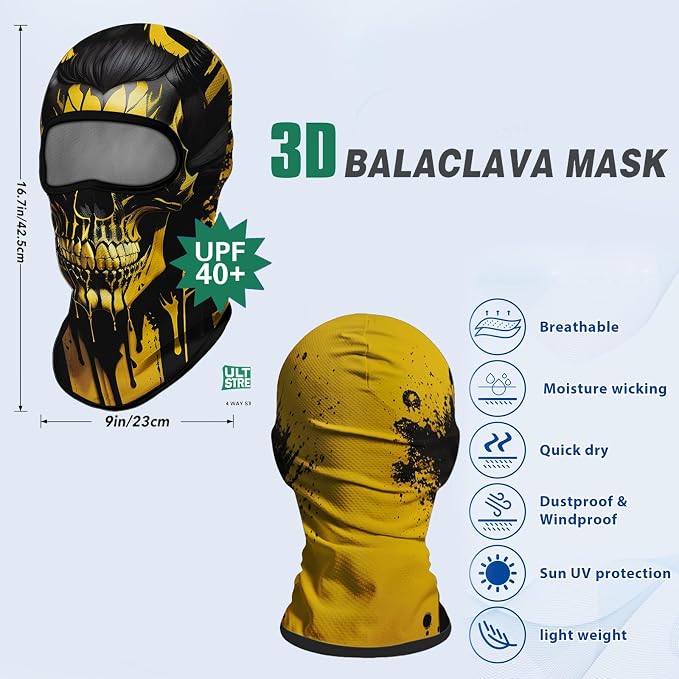 Skull Gold Black Face