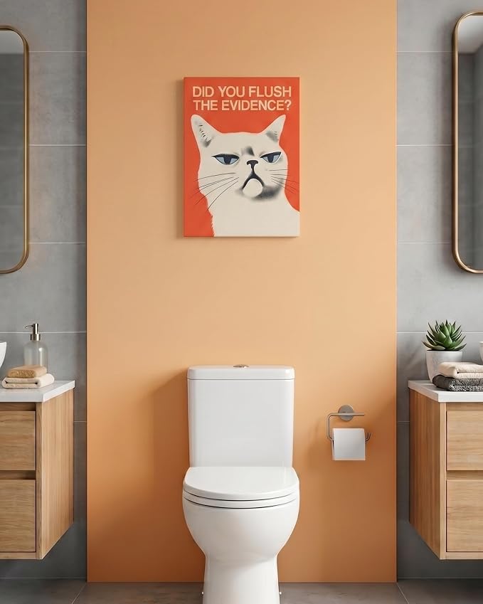 Funny Cat Bathroom